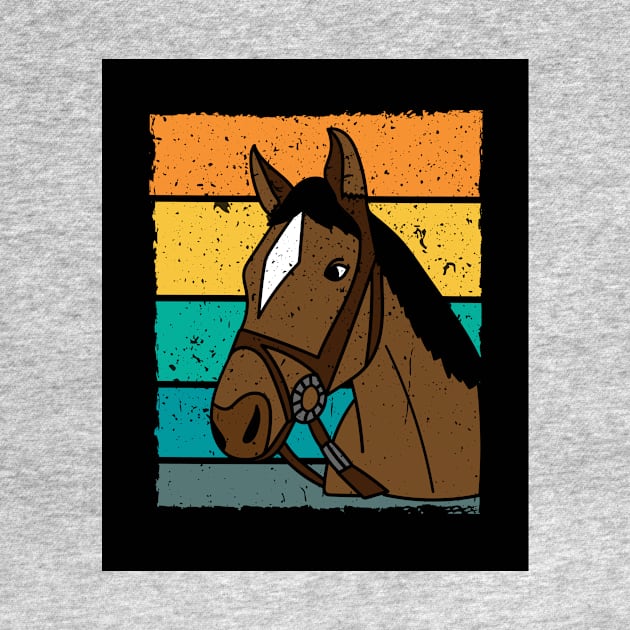 Retro Horse Animal Motif Agriculture by flofin